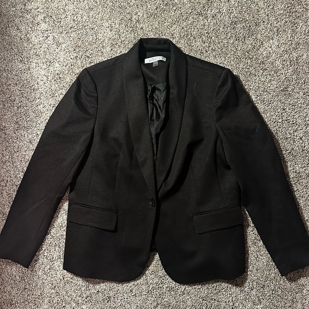 Dark Brown Kasper Suit Jacket/Blazer